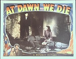 Seller image for At Dawn We Die Lobby Card 1943 John Clements, Godfrey Tearle for sale by AcornBooksNH