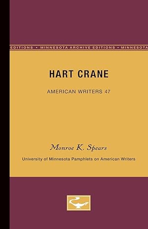 Immagine del venditore per SPEARS, M: Hart Crane - American Writers 47 venduto da moluna