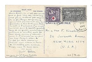 Carte postale autographe signée inédite adressée à M. et Mme Frederick John Kiesler : "Et vous sa...