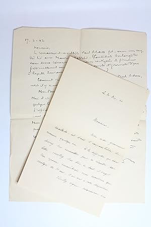 Lettre autographe signée de Félix Fénéon adressée à Gabriel Mourey : "Le romancier et occultiste ...