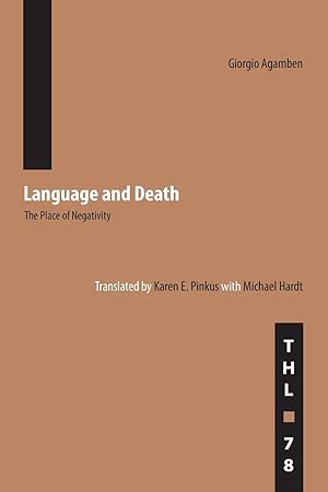 Bild des Verkufers fr Agamben, G: Language and Death zum Verkauf von moluna