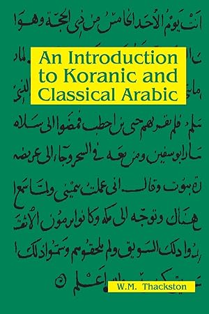 Bild des Verkufers fr Thackston, W: Introduction to Koranic & Classical Arabic zum Verkauf von moluna