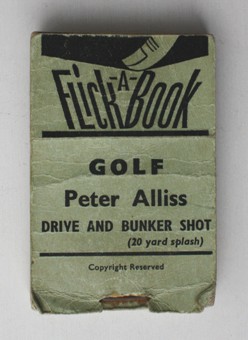 Golf. Drive and Bunker Shot (20 yard splash). Flick-a-Book