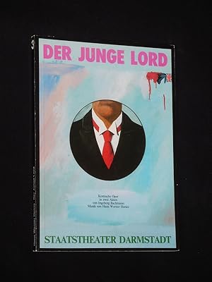 Bild des Verkufers fr Programmbuch 3 Staatstheater Darmstadt 1984/85. DER JUNGE LORD nach Hauff von Bachmann, Henze (Musik). Insz.: Peter Brenner. Mit Gerda Leypoldt, Suzanne Rodas, Klaus Hellmold, Thomas Woodman, Wilfried Plate, Camilla Ueberschaer, Hans-Joachim Porcher, Horst Schfer zum Verkauf von Fast alles Theater! Antiquariat fr die darstellenden Knste