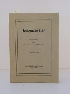 Seller image for Oberbayerisches Archiv. Neunzigster Band. for sale by Kunstantiquariat Rolf Brehmer