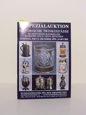 11. Spezialauktion. Historische Trinkgefässe im Münchner Ratskeller. Katalog zur Auktion bei Pete...