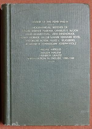 Seller image for The American Jewish Year Book 5702; September 22, 1941 to September 11, 1942; Volume 43 for sale by GuthrieBooks