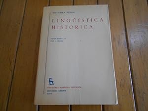 Imagen del vendedor de Lingstica histrica. Versin espaola de Jos L. Melena. a la venta por Librera Camino Bulnes