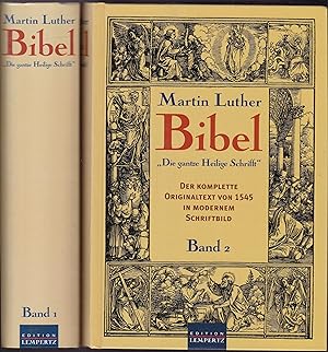 Bibel. " Die gantze Heilige Schrifft" . Der komplette Originaltext von 1545 in modernem Schriftbi...