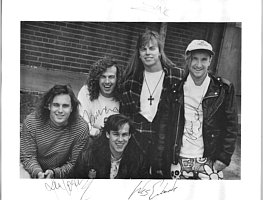 Sammy Hagar Group Photo Signed By All