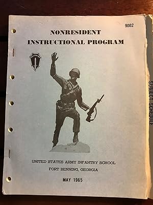 Nonresident Instructional Program; United States Army Infantry School