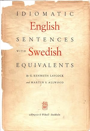 Imagen del vendedor de Idiomatic English Sentences with Swedish Equivalents a la venta por Cider Creek Books
