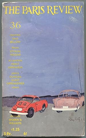 Bild des Verkufers fr The Paris Review: Number 36, Volume 9, Winter 1966 zum Verkauf von Between the Covers-Rare Books, Inc. ABAA