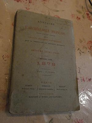 Annuaire de l'archéologue français 1878