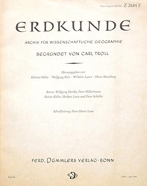 Image du vendeur pour Erdkunde. Archiv fr wissenschaftliche Geographie, Band 38, Heft 2 (1984). mis en vente par Archiv Fuenfgiebelhaus