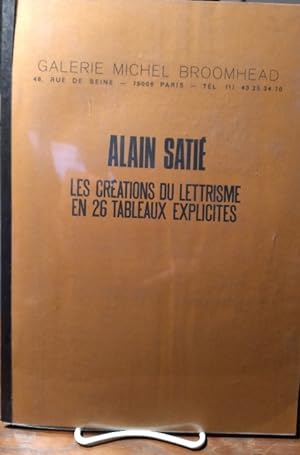 Seller image for Les Creations du Lettrisme en 26 Tableaux Explicites for sale by Structure, Verses, Agency  Books