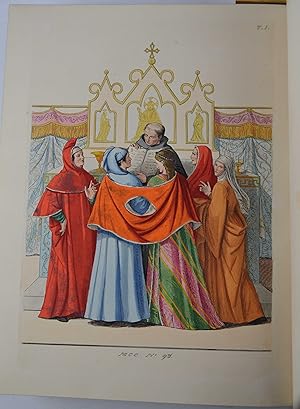 Costumes historiques des XII, XIII, XIV et XV siècles& Première édition francaise.