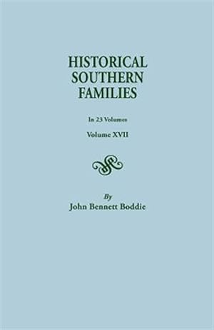 Seller image for Historical Southern Families for sale by GreatBookPrices