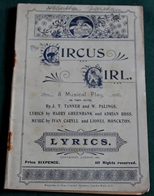 Circus Girl. A Musical Play.