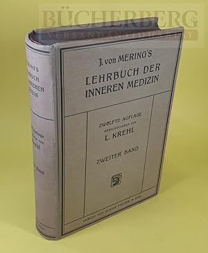 Bild des Verkufers fr J. von Mering s Lehrbuch der Inneren Medizin. Zweiter Band zum Verkauf von Bcherberg Antiquariat