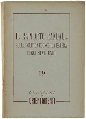 RAPPORTO AL PRESIDENTE E AL CONGRESSO DEGLI S. U. DELLA COMMISSIONE PER LA POLITICA ECONOMICA EST...