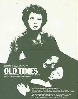 Seller image for Old Times (poster) for sale by Eureka Books