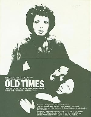 Imagen del vendedor de Old Times (poster) a la venta por Eureka Books