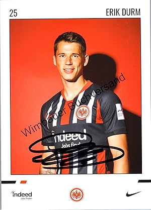 Imagen del vendedor de Original Autogramm Erik Durm Eintracht Frankfurt /// Autograph signiert signed signee a la venta por Antiquariat im Kaiserviertel | Wimbauer Buchversand