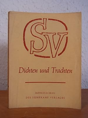 Bild des Verkufers fr Dichten und Trachten. Jahresschau des Suhrkamp Verlages VIII, Herbst 1956 zum Verkauf von Antiquariat Weber