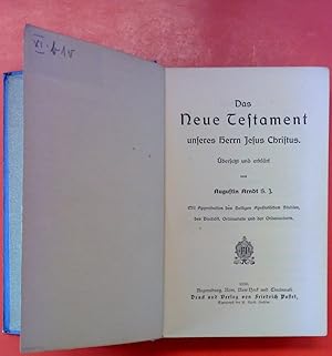 Seller image for Das Neue Testament unseres Herrn Jesus Christus for sale by biblion2