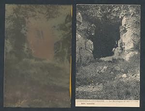 Carte postale Laroche-St-Cydroine, La Montagne et ses Grottes, avec Negativ-CPA