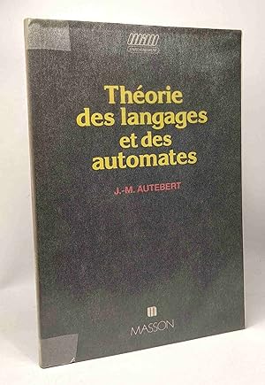 Image du vendeur pour Thorie des langages et des automates (dition franaise) mis en vente par crealivres