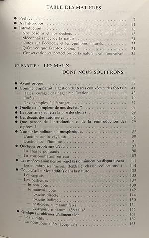 Le défi écologique - vivre en harmonie avec la nature - avec hommage de l'auteur