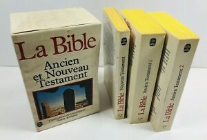 La Bible (3 volumes), tomes 1 et 2 : Ancien Testament; tome 3 : Nouveau Testament. Collection : L...