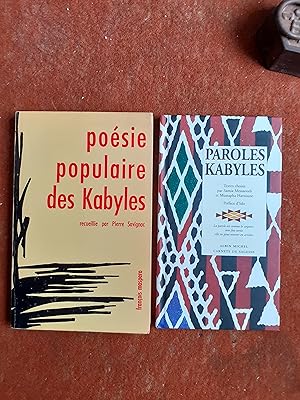 Poésie populaire des Kabyles