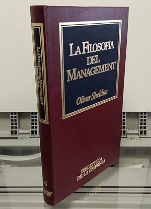 Imagen del vendedor de La filosofa del management a la venta por Librera Dilogo