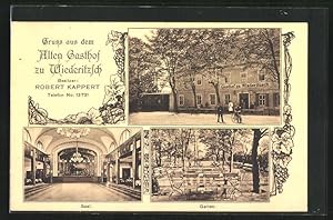 Ansichtskarte Wiederitzsch, Alter Gasthof zu Wiederitzsch von Robert Kappert