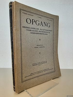 Imagen del vendedor de Opgang. Driemaandeliks jeugdtijdschrift voor kunst, wetenschappen en arbeidersbeweging (13 afleveringen) a la venta por Klondyke