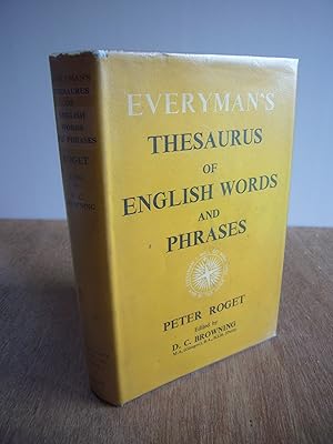 Seller image for Everyman's Thesaurus of English Words and Phrases (Everyman's reference Library) *First Edition Thus* for sale by Soin2Books