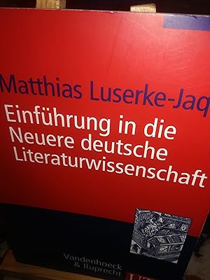 Seller image for Einfhrung in die Neuere deutsche Literaturwissenschaft for sale by Verlag Robert Richter