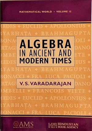 Algebra in Ancient and Modern Times.