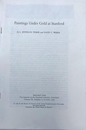 Paintings Under Gold at Stanford.