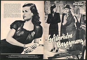 Bild des Verkufers fr Filmprogramm IFB Nr. 673, Gefhrliche Begegnung, Joan Bennet, Raymond Massey, Regie Fritz Lang zum Verkauf von Bartko-Reher