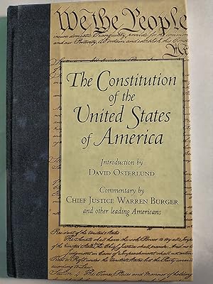 Immagine del venditore per The Constitution Of The United States venduto da Early Republic Books