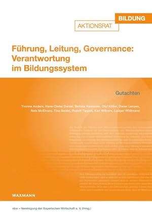 Image du vendeur pour Fhrung, Leitung, Governance: Verantwortung im Bildungssystem mis en vente par Rheinberg-Buch Andreas Meier eK