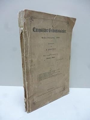 Imagen del vendedor de Europischer Geschichtskalender Erster Jahrgang 1860 a la venta por Allguer Online Antiquariat