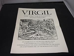 Virgil The Two Thousandth Anniversary : Catalogue of an exhibition in the British Library from 17...