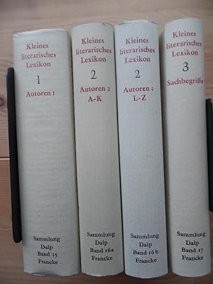 Kleines literarisches Lexikon (3 Bände in 4 Büchern): 1. Autoren. Von den Anfängen bis zum 19. Ja...