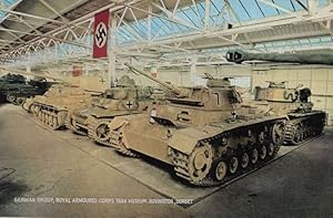 German Group of Tanks Swastika Bovington Tank Museum Mint Postcard