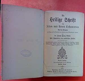 Bild des Verkufers fr Die Heilige Schrift des Alten und neuen Testamentes. Aus der Vulgata mit Bezug auf den Grundtext neu bersetzt und mit Anmerkungen erlutert von Dr. Joseph Franz Allioli. ZWEITER BAND - Neunte Auflage zum Verkauf von biblion2